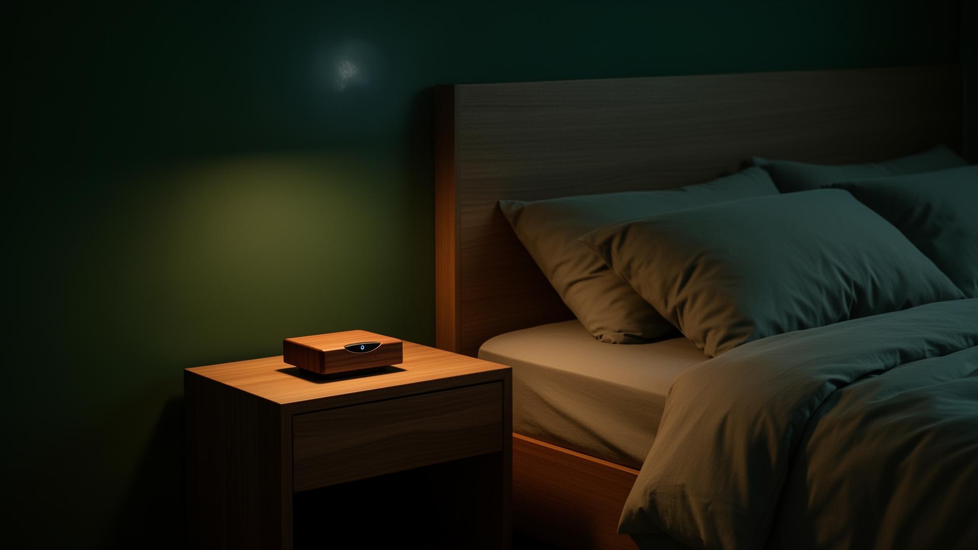 Silène — Analyse du sommeil : Courbes de sommeil, sans gadget sur le corps.